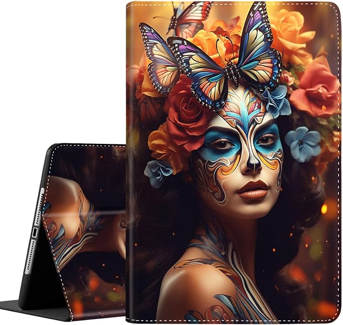 Case for Samsung Galaxy Tab S10 FE Plus 5G Multi-Angle Stand Smart Cover Shockproof with Auto Wake/Sleep for Galaxy Tab S10 FE+ 13.1 Inch (SM-X620/SM-X626B) 2025 Magic Mushrooms Fungus