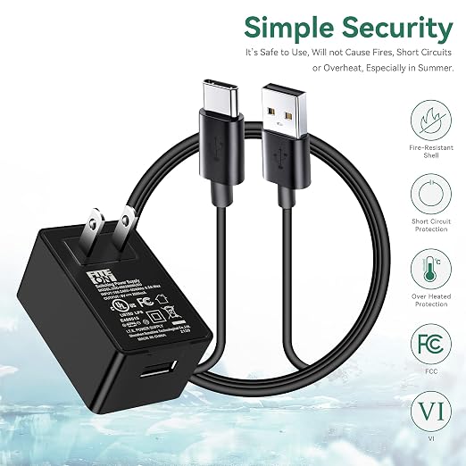 USB Charger Compatible with WORKPRO Cordless Grass Shear &amp Shrubbery Trimmer - 2 in 1 Handheld Hedge Trimmer 7.2V Electric Grass Cutter Power Supply Adapter Cord