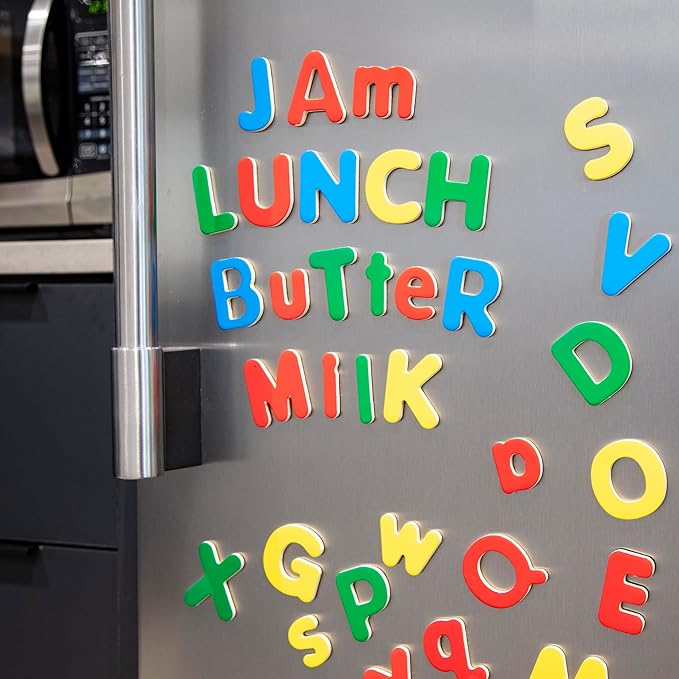 Melissa & Doug 52 Wooden Alphabet Magnets in a Box - Uppercase and Lowercase Letters