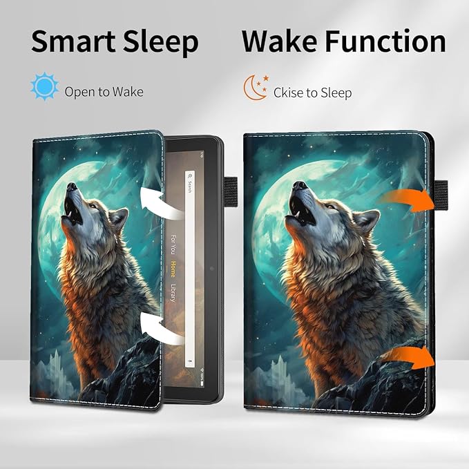 Case for Amazon Kindle Fire Max 11 Tablet (13th Generation 2023 Release) - Slim Fit Standing Cover with Auto Sleep/Wake for All-New Fire 11 Max Tablet，Enchanted Forest 2