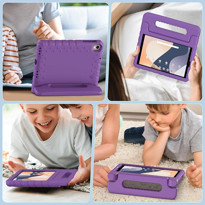 Kids Case for Onn 8 inch Tablet Case Gen 4 2024 (Model:100135923) | Foldable handle highly durable odorless and easy to install suitable for children's learning and play.