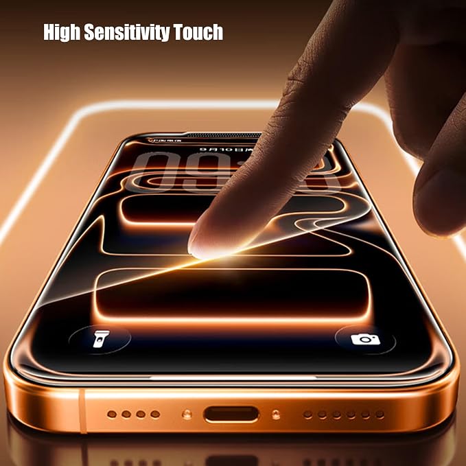16 Pro Screen ProtectorAuto-Dust Removal Compartment With IPhone 16 Pro Screen Protector with Dust Free Chamber [Zero Bubble] 9H+Tempered Glass Films Shockproof (16 Pro)