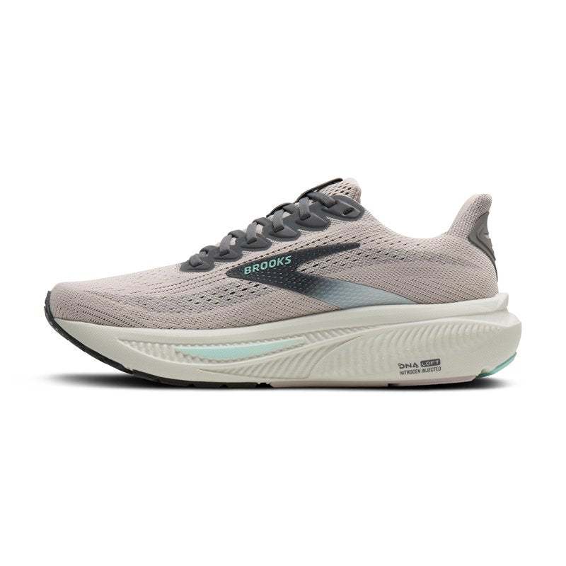 Brooks Women’s Ghost 17 Neutral Running Shoe - Mauve/Yucca/Bluewash - 7.5 Medium