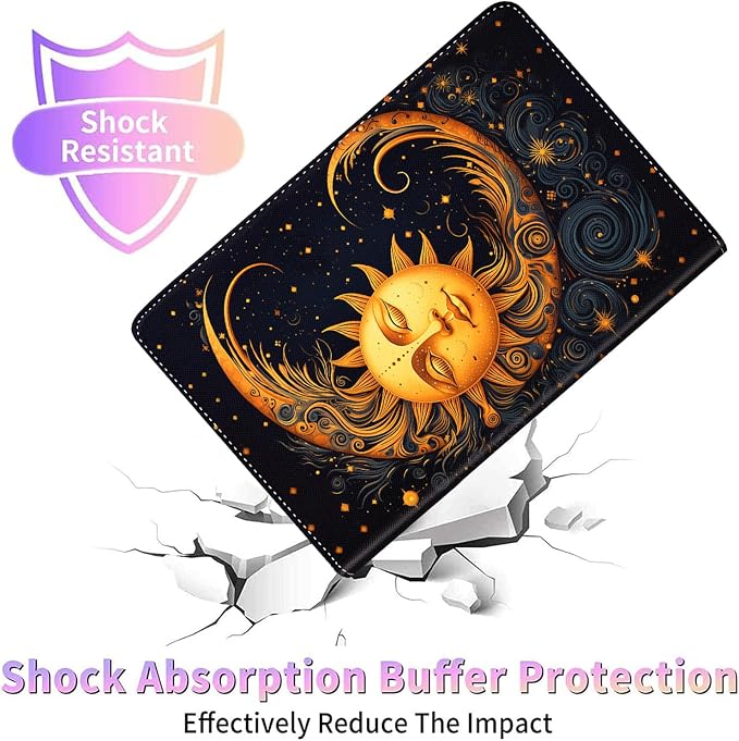 Case for Samsung Galaxy Tab S10 FE Plus 5G Multi-Angle Stand Smart Cover Shockproof with Auto Wake/Sleep for Galaxy Tab S10 FE+ 13.1 Inch (SM-X620/SM-X626B) 2025 Magic Mushrooms Fungus