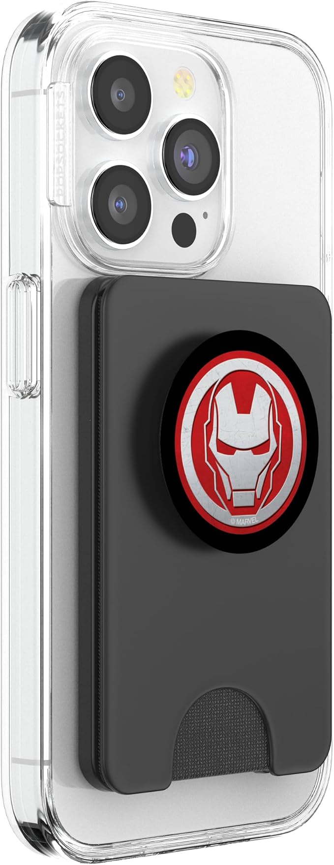 Marvel Iron Man Tony Stark Icon Red and Silver PopSockets Adhesive PopGrip