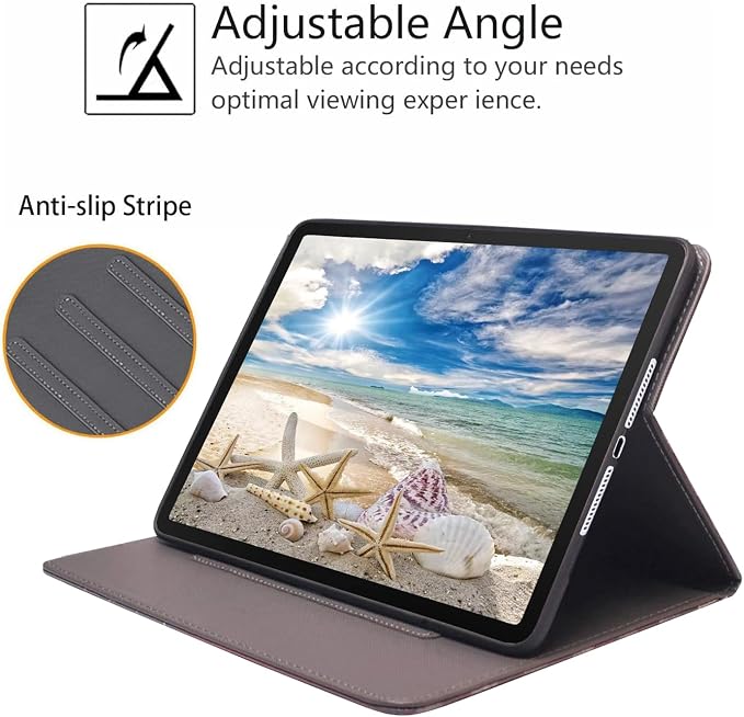 Case for iPad (A16) 11th Generation 11 Inch 2025 iPad 10th Generation 10.9 Inch 2022 Slim PU Leather Folio Smart Cover with Stand &amp Auto Wake/Sleep Bible Verse Psalm 46:10