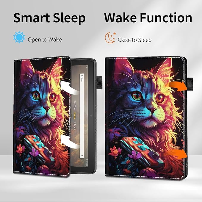 Case for Amazon Kindle Fire Max 11 Tablet (13th Generation 2023 Release) - Slim Fit Standing Cover with Auto Sleep/Wake for All-New Fire 11 Max Tablet，Enchanted Forest 2
