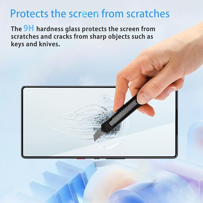 NOUKAJU Screen Protector for REDMAGIC 10 Pro/10 Pro Plus/10S Pro Tempered Glass Screen Protector HD Tempered GlassScratch ResistantProtector for Red Magic 10 Pro 6.85 inch[3pack]