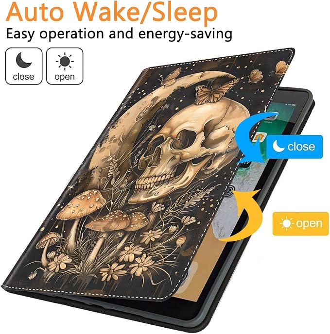 for iPad 10th-Gen 10.9-inch 2022 Case Adjustable Stand Shockproof Protective Cover with Automatic Wake-up/Sleep Function Suitable for iPad 10th Gen 2022 Case Art Dragonfly