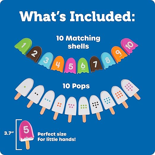 Learning Resources Smart Snacks Number Pops - Sorting Toys, Stacking Montessori, Classroom Must Haves, Math Manipulatives, Number Matching Games, Fine Motor Preschool, Speech Therapy