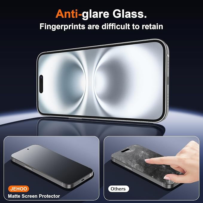 [2 Pack] Matte Privacy Glass Screen Protector Designed for iPhone 11 / iPhone XR Anti-Glare Anti-Fingerprint Install Frame 9H Tempered Glass