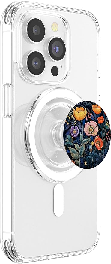 Wildflower Flowers Design Floral PopSockets MagSafe PopGrip for iPhone