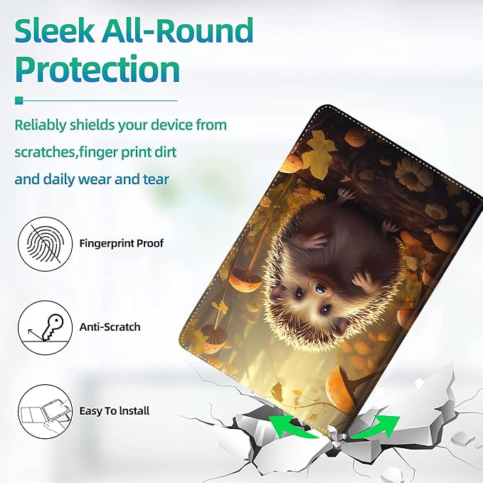 Case for iPad (A16) 11th Generation 11 Inch (2025) for iPad 10th Generation 10.9 Inch (2022) Slim Folding Stand Cover with Auto Wake/Sleep Watercolor Sea Turtle