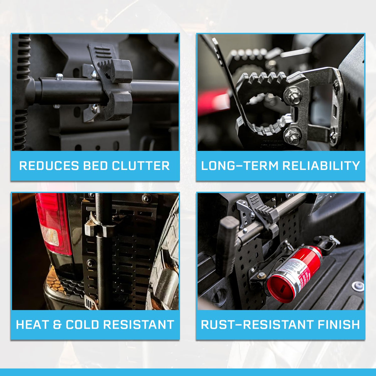 Rago Molle Panel Mounts with Quick Fist Clamps for Shovels and Axes CNC