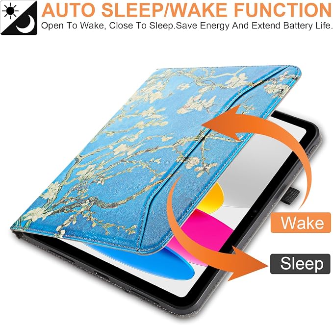 for iPad A16 Case 11 Inch 2025Cover for iPad 10th 11th Generation Case with Pencil HolderBlack