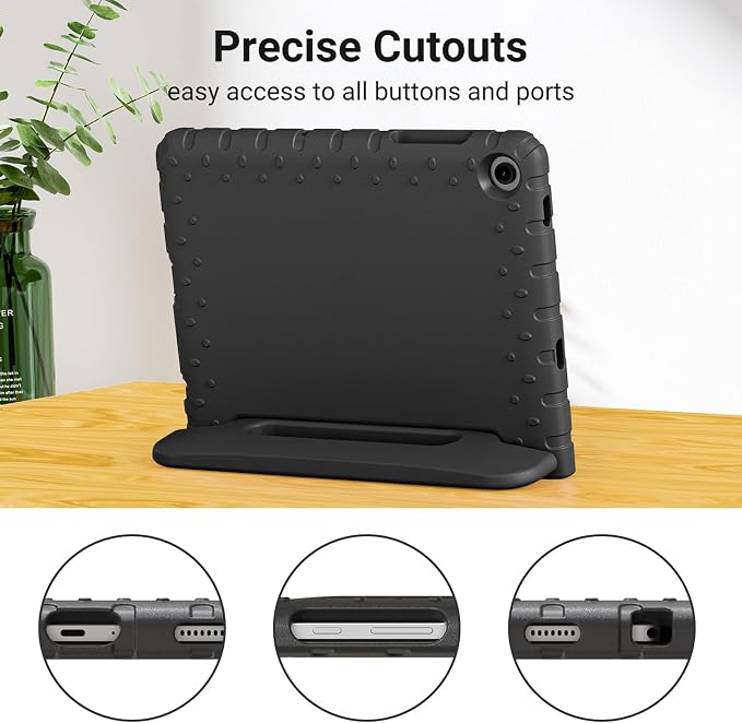 Kids Case for Samsung Galaxy Tab A11+A9+ Shockproof StandBlack | Shockproof EVA MaterialDesigned for Samsung Galaxy Tab A11 Plus 2025/A9 Plus 2023 11 TabletAdjustable handle stand