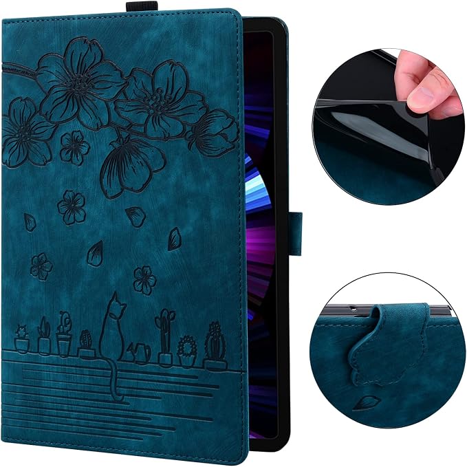 Case for Honor MagicPad 3 Pro 12.3 12.3 2026Multi-Angle Viewing PU Leather Folio Stand Cover with Pencil HolderShockproof Protective Case for Honor MagicPad 3 Pro 12.3 2026Rose Red
