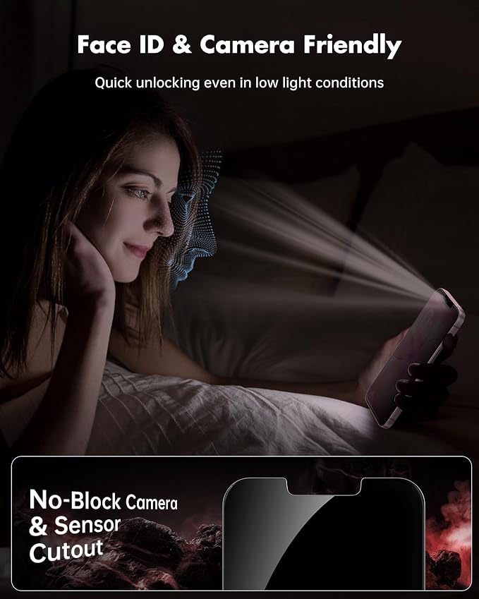 UNBREAKcable 2 Pack Privacy Screen Protector for iPhone 11 Pro Max/Xs Max Shatterproof Tempered Glass [True 28°Anti Spy] [9H Hardness] [Easy Installation] Protector for Apple 6.5