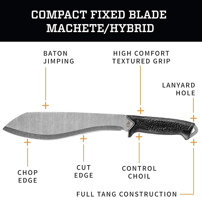Gerber Gear Gerber Versafix, Machete Knife Hybrid, Black [31-003473]