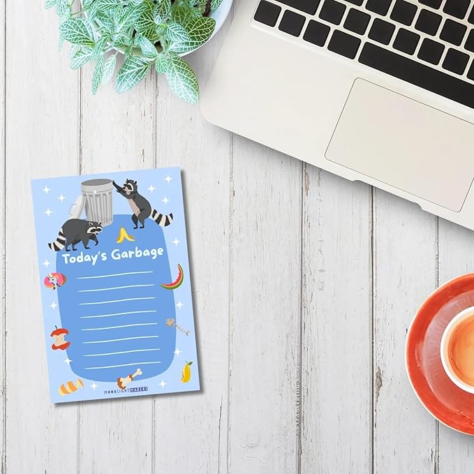 Moonlight Makers Funny Office Supplies Gift Set - Fatherhood Pen Set, Today's Garbage Notepad, Spare Change Zipper Pouch - Cute Stationery Sets for Women, Funny Gifts for Friends and Coworkers