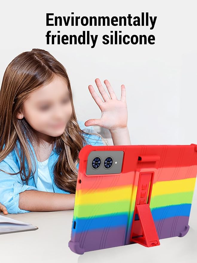 for TECLAST T65 13.4 inch Tablet Protective case Shockproof Lightweight Silicone Protective Cover with Stand Child-Friendly Protection Easy to Clean DesignBlack