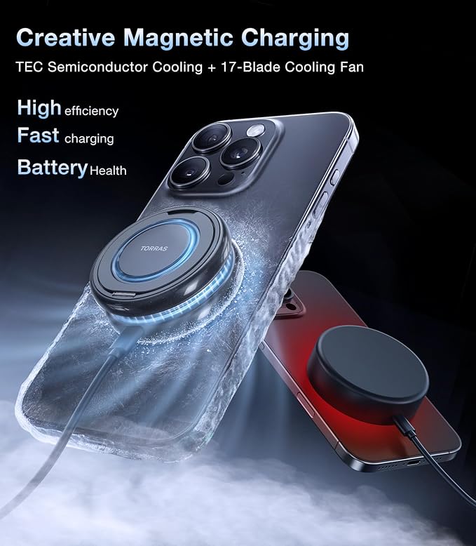 TORRAS PolarCircle Qi2 Mag-Safe Charger &amp Magnetic Case — Buy Together to Save 15%