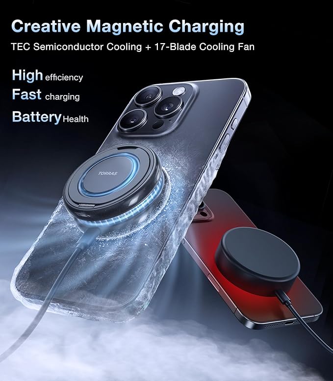 TORRAS PolarCircle Qi2 Mag-Safe Charger &amp Magnetic Case — Buy Together to Save 15%