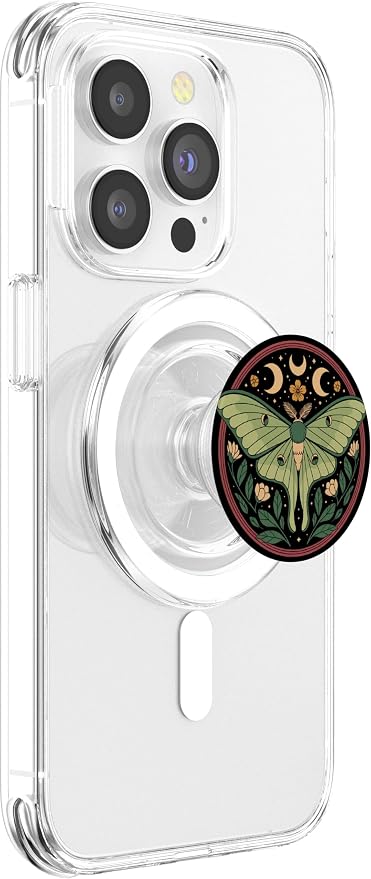 Luna Moth Lover Entomology Bug Flying Insect PopSockets PopWallet for MagSafe