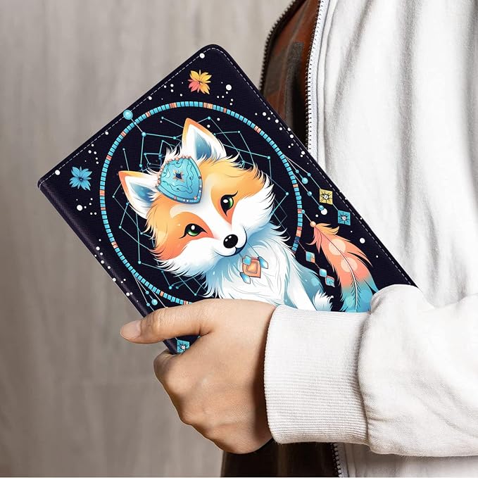 Case for Samsung Galaxy Tab S10 Lite/ S10 FE/ S9 FE 5G 10.9 Inch/ S9 11 Inch - Slim PU Leather Folding Stand Folio Cover with Auto Sleep/Wake - African American Girl