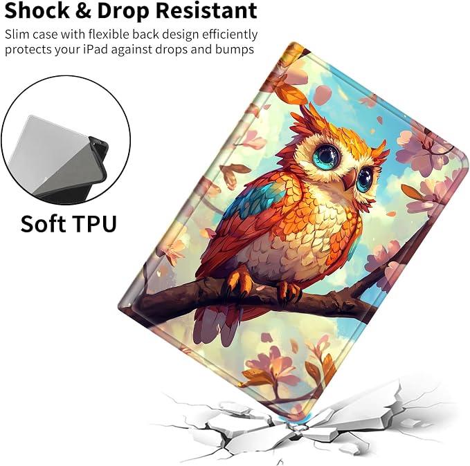Case for iPad (A16) 11th Generation 11 Inch (2025)/ iPad 10th Generation 10.9 inch 2022Slim PU Leather Smart Cases Covers with Auto Wake/Sleep-Beast Roared
