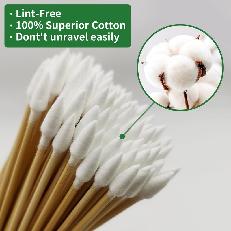 ILANSIN 1300PCS Gun Cleaning Kit - 1000PCS Patches + 300PCS Swabs, 2"x2" Rags, 6" Long Cotton Swabs for 9mm & All Calibers