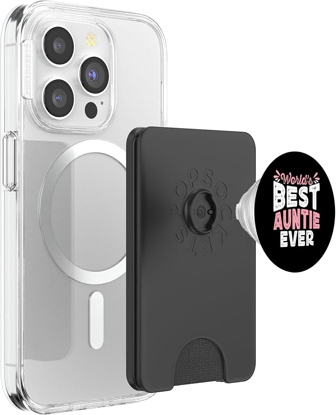 World's Best Auntie Ever Funny Sister Family Aunt PopSockets Adhesive PopGrip