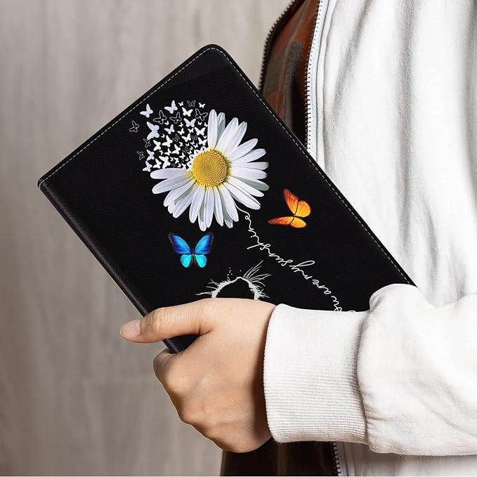 Case for Samsung Galaxy Tab S10 Lite/ S10 FE/ S9 FE 5G 10.9 Inch/ S9 11 Inch - Slim PU Leather Folding Stand Folio Cover with Auto Sleep/Wake American Flag &amp Bullets