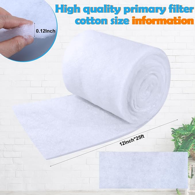300 x 12 inch Air Vent Filters Polyester Floor Vent Filter Cut to Fit Dust