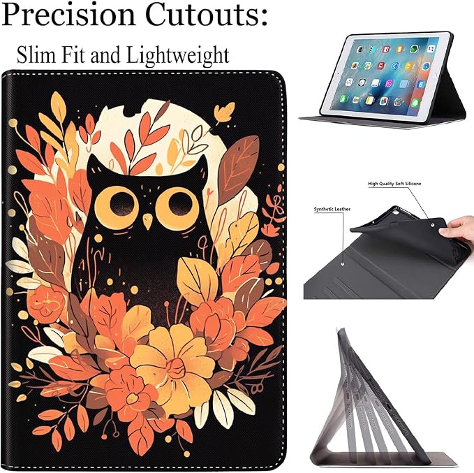 Case for New iPad (A16) 11th Generation 11 Inch 2025for iPad 10th Generation 2022 10.9 Inch Multi-Angle Stand Smart Cover Shockproof with Auto Wake/Sleep ，Starry Sky