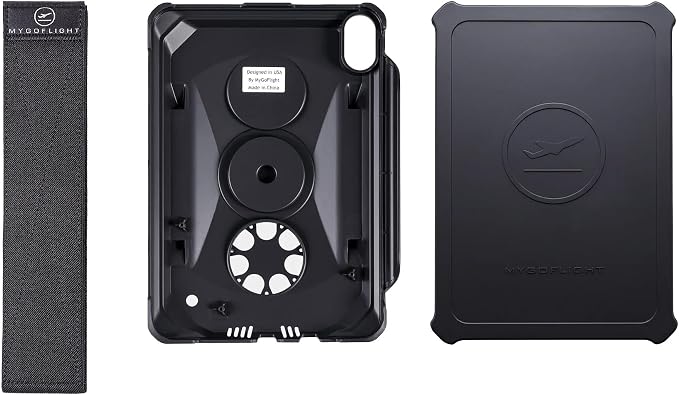 KNE-4040 Kneeboard/Mountable Case - iPad mini 6 / Mini 7 (A17 Pro) | Designed for Aviation Soft Touch Design Lightweight Cockpit-Ready