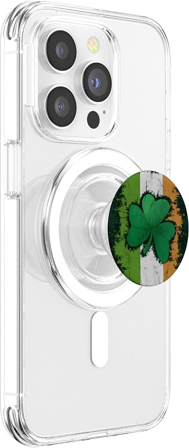 Distressed Irish Flag Shamrock Lucky Clover St Patricks PopSockets Adhesive PopGrip