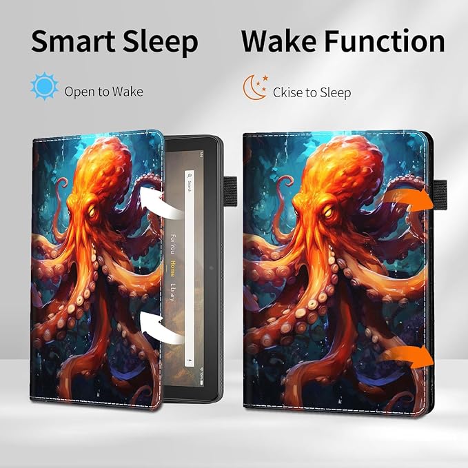 Case for Amazon Kindle Fire Max 11 Tablet (13th Generation 2023 Release) - Slim Fit Standing Cover with Auto Sleep/Wake for All-New Fire 11 Max Tablet，Enchanted Forest 2