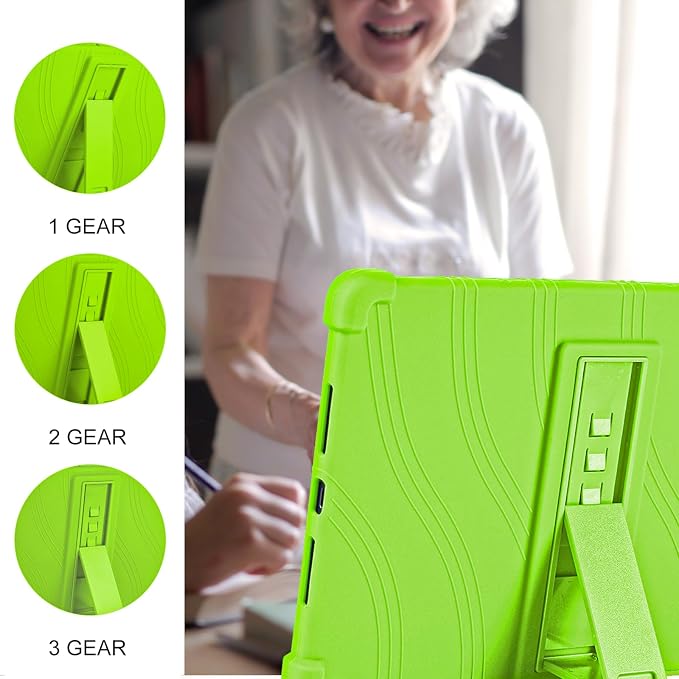 ATOOZ for Lenovo Idea Tab Plus Case 12.1 Inch 2025Black | Soft Silicone Shockproof Case for Lenovo Idea Tab Plus Tablet (TB361FU) with PC Bracket