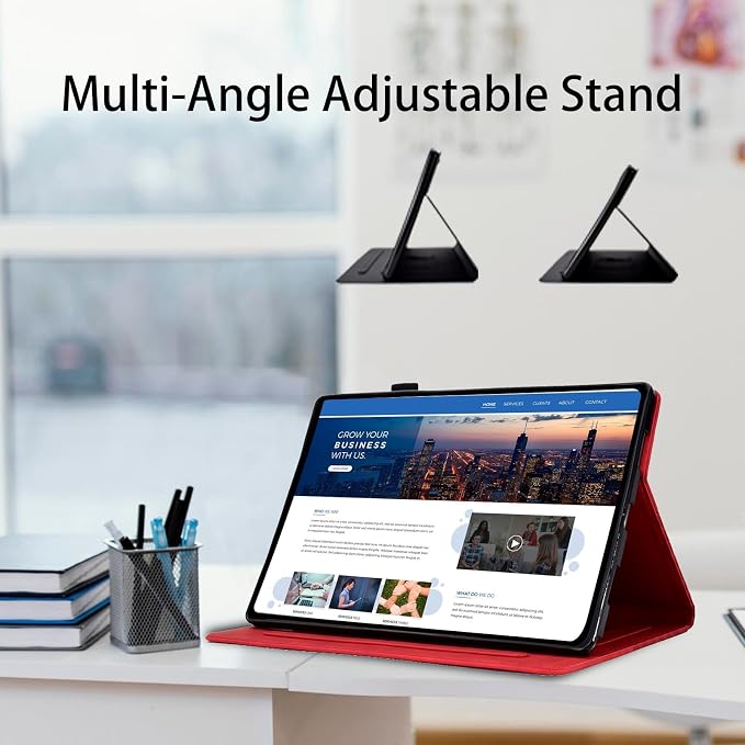 Case for iPad mini 7 A17 Pro 2024/iPad Mini 6 2021 8.3 InchMulti-Angle ViewingiPad mini 6th/7th Magnetic PU Leather Folio Cover(A2995/A2996/A2993/6th Gen A2567 A2568 A2569) Black