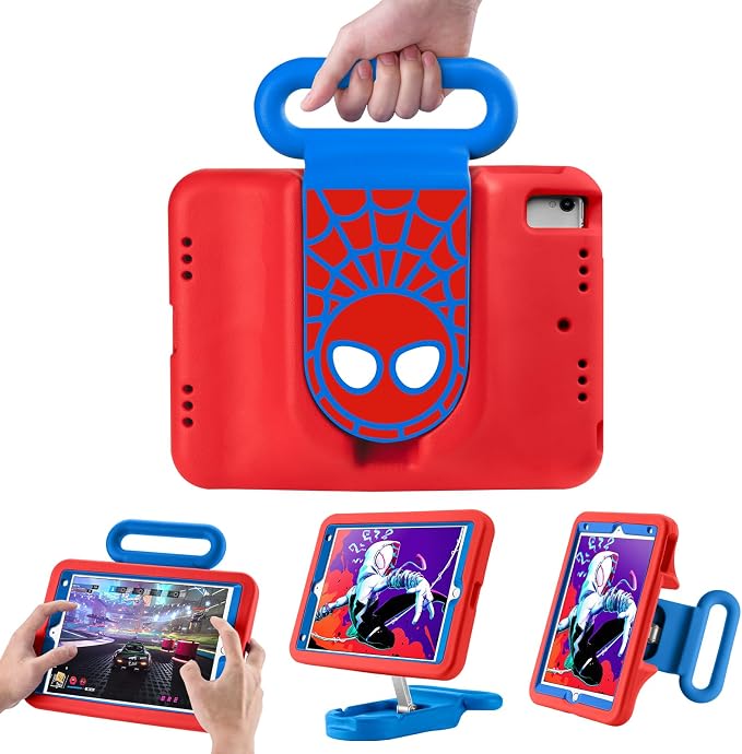 Kids Case for iPad 7th/8th/9th Gen 10.2 Inch with Adjustable Stand Handle | Kids Shockproof EVA Case with Handle Adjustable Stand for Portrait Landscape ViewingHeavy Duty Cover for ipad 10.2 inch.
