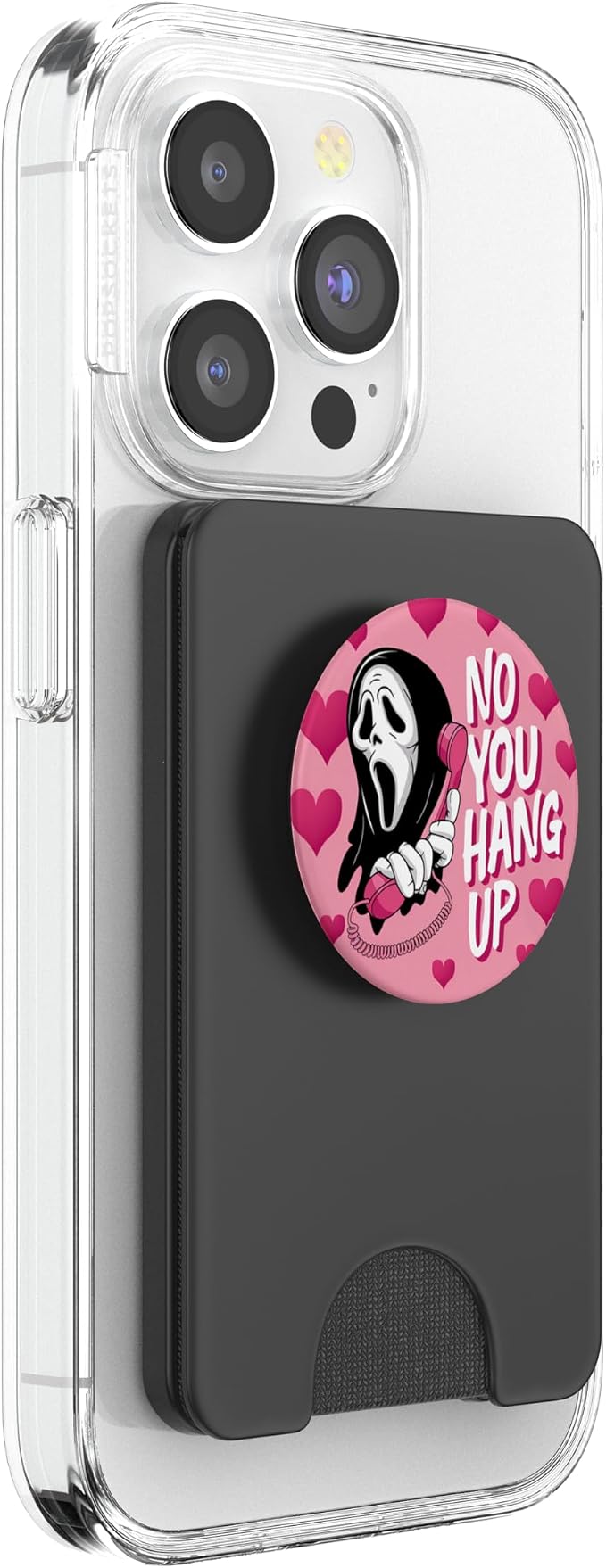 No You Hang Up Ghost Funny Halloween Romance Design PopSockets PopGrip for MagSafe