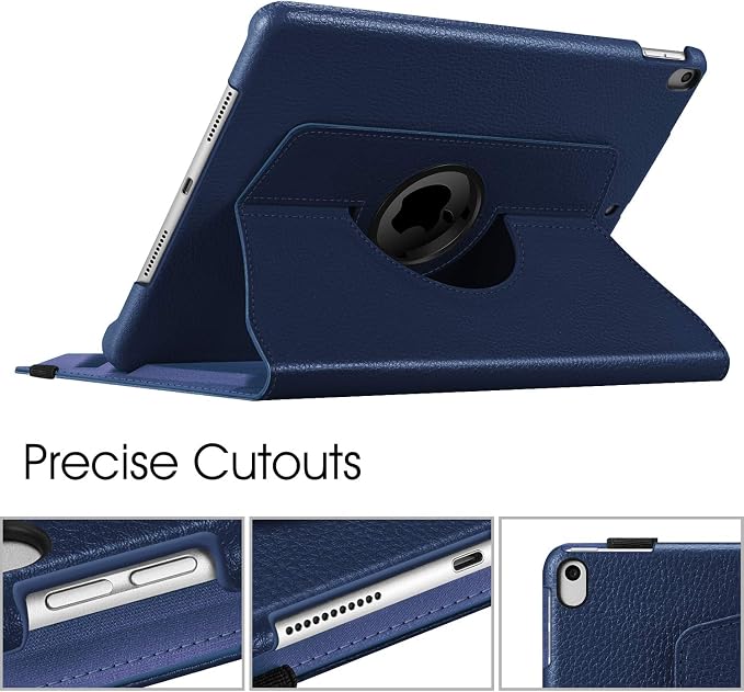 Fintie Rotating Case for iPad Air 3rd Generation 2019 / iPad Pro 10.5 2017 | 360° Swivel Stand Landscape &amp Portrait Viewing Shockproof Protective Cover Pencil Holder Auto Sleep/Wake Black