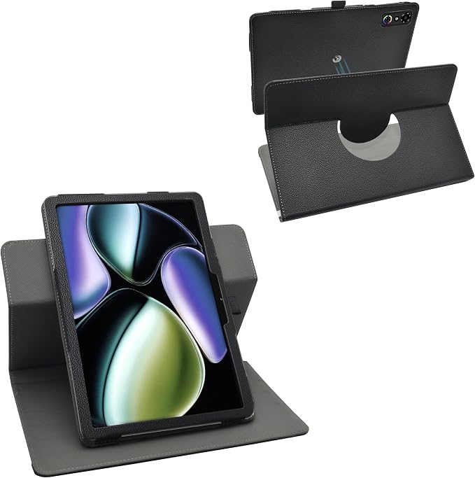LiuShan Compatible with REDMAGIC Astra caseZuleisy E8A case360 Degree Rotation Stand PU Cover for REDMAGIC Astra 9 Inch Tablet(Not Fit Other Tablet)Black