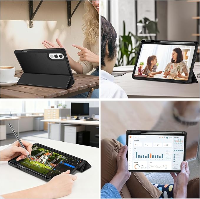 Fintie Case for Lenovo Yoga Tab 11 inch 2025 - Ultra-Thin Soft TPU Back Cover Protective Case Black