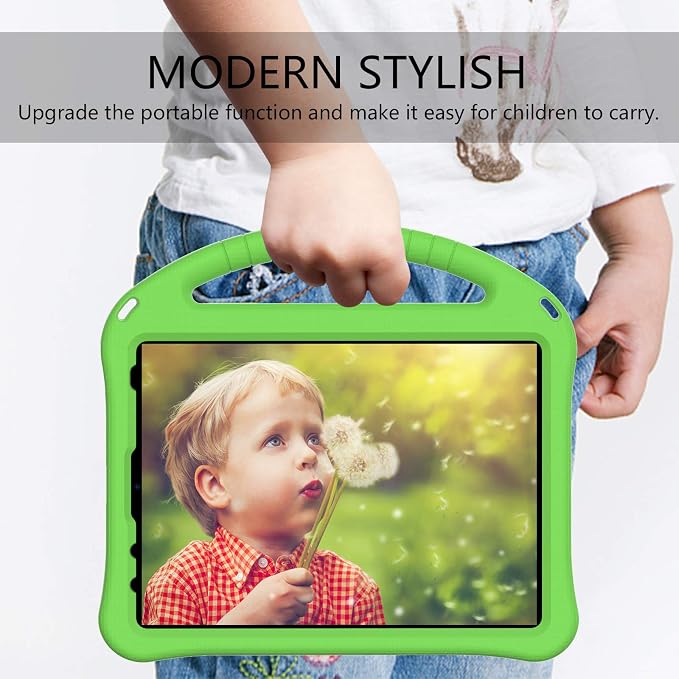 Dteck Kids Case for iPad 10.2 - Shockproof Rugged EVA Handle Stand Child Proof Case for iPad 9/8/7 Generation Black