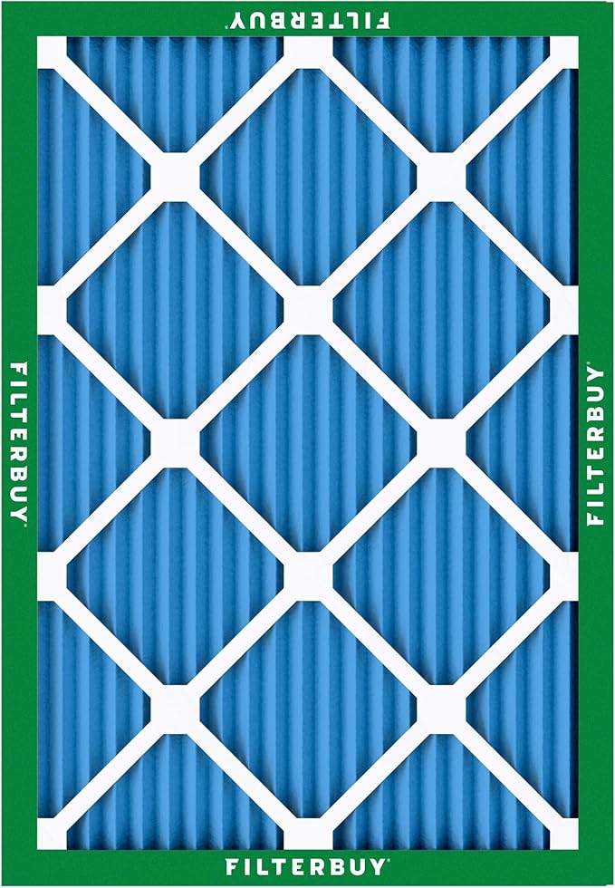 Filterbuy 17x21x1 Air Filter MERV 13 Optimal Smoke & Allergy Defense,