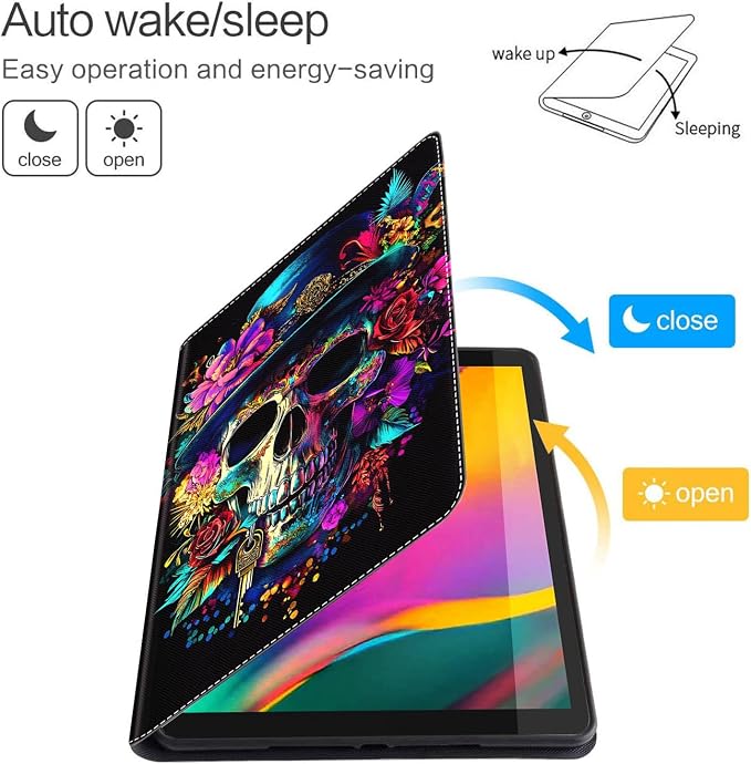 Case for New iPad (A16) 11th Generation 11 Inch 2025 for iPad 10th Generation 10.9 2022 Multi-Angle Smart Stand Cover Auto Sleep/Wake Halloween Panda Wizard and Pumpkin
