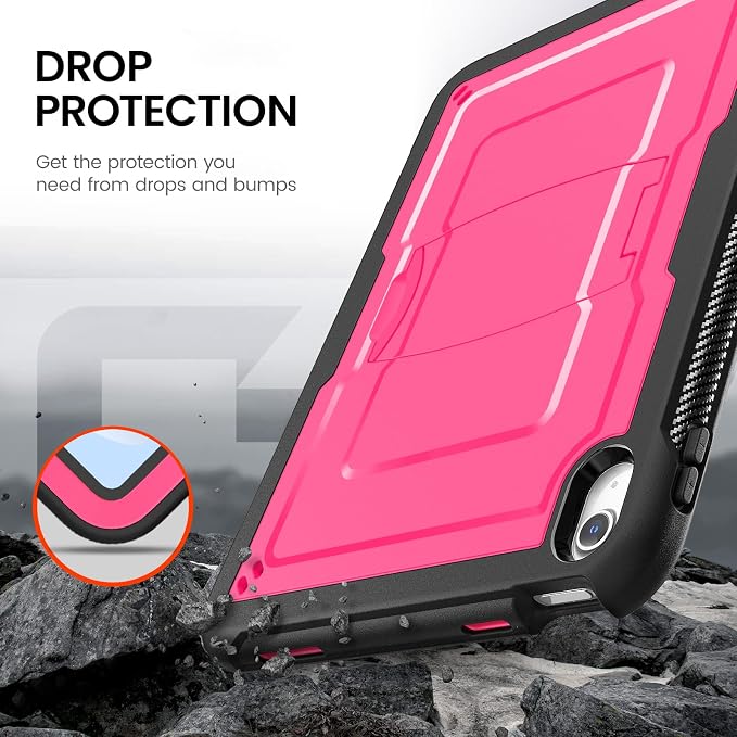 Case for iPad (A16) 11th Generation 11 inch 2025 for iPad 10th Generation 10.9 inch 2022 Full Body Protective Slim Case with Kickstand Blue
