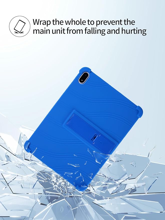 for OnePlus Pad 3 Android 15 Tablet13.2 inch Tablets CaseSoft Silicone Adjustable Stand Cover Lightweight Kids FriendlyBlack.